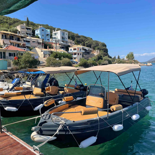 Rented boats without license Lefkada 